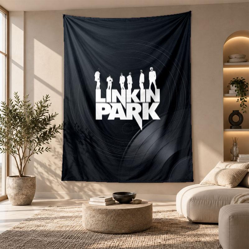 Decorative Tapestry,Linkin Park Printed Wall Art, Lightweight Wall Hanging For Bedroom Background