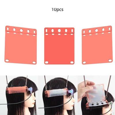 10 Pieces Hair Perm Rods Rollers Salon Tool Spiral with Elastic Curling Short Curlers