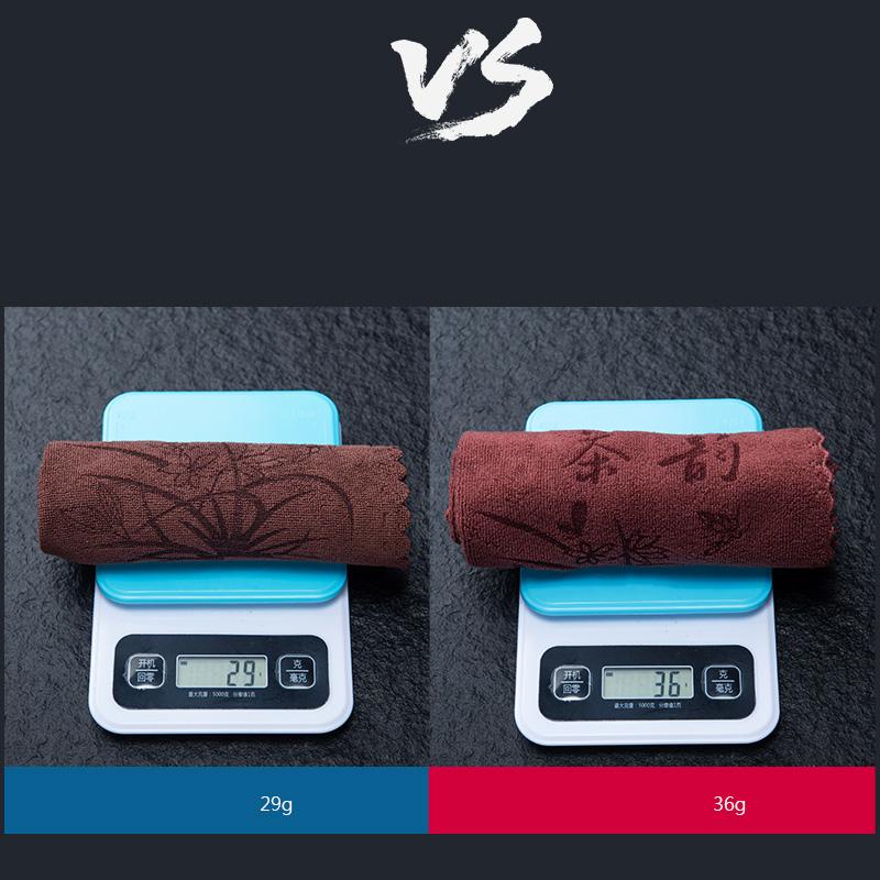 GIANXI Tea Towel Thickened Absorbent Cleaning Cloth Seamless Tea Set Mat Super Soft Absorbent Tea Towel Cotton