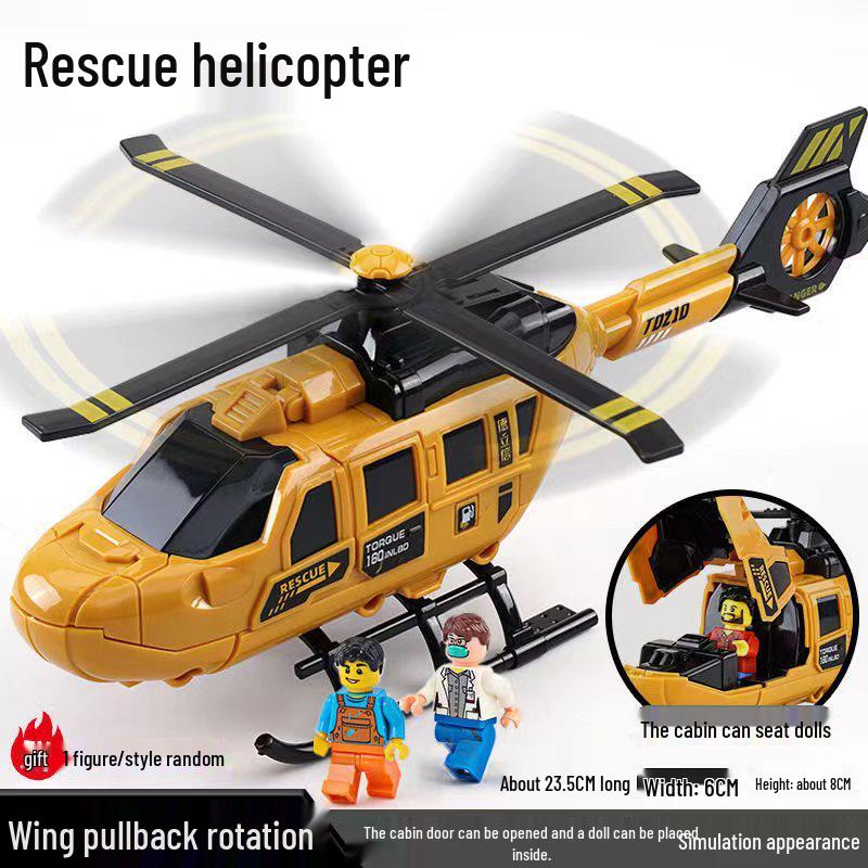 Delixin Rotatable Propeller Helicopter Fighter Jet Toy for Kids