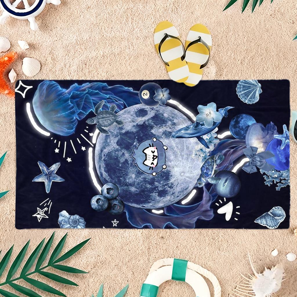 Cute Bugcat Capoo Beach Towel Quick-Drying Super Towel For Beach Pool Sport Yoga Gym Home Towel Gift For Friends Sand Free Towel