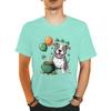 Funny St Patricks Day Dog Shirt Design Women Unisex Clothing Lucky Irish Day Shirt St Patricks Day Shamrock Leaves Casual Tops