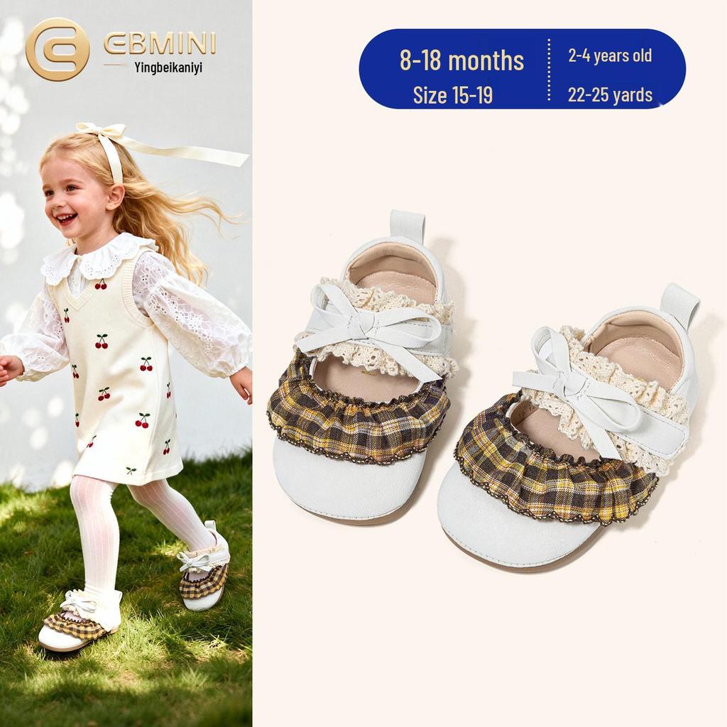 Yingbeimi Girls' First Steps Princess Shoes - 2026 Spring Collection for Kindergarten & Indoor Use