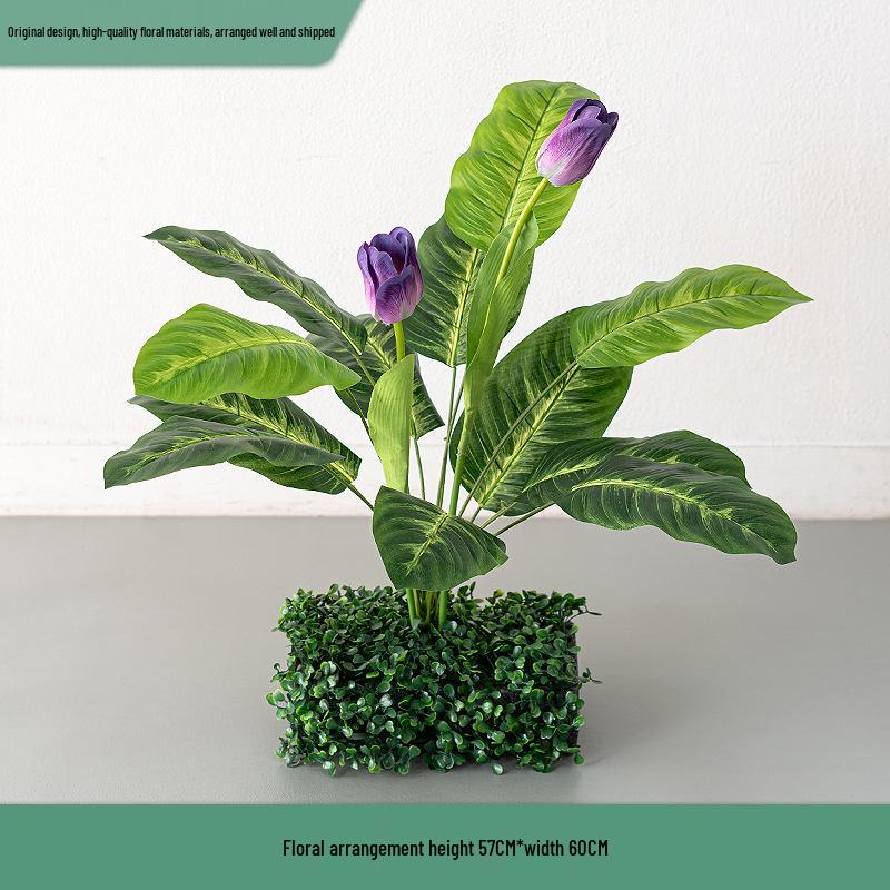Greenery and Floral Art Installation for Open Spaces and Window Displays