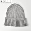 Autumn and winter light board knitted hat women's versatile solid color wool hat warm ear protector cold hat men's tide