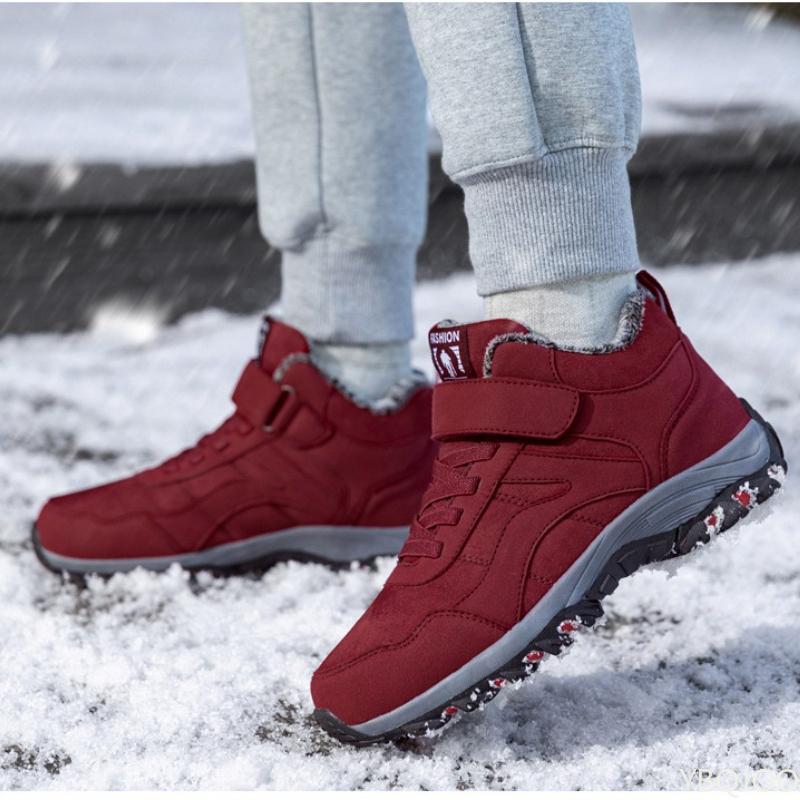 Chaussures d'hiver montantes pour femmes, chaudes, résistantes au froid, en coton, légères, simples, confortables, décontractées pour le quotidien, chaussures pour femmes confortables