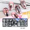 Nail Art Stamping Plates Stainless Steel Brush Pumpkin Bats for Image Halloween