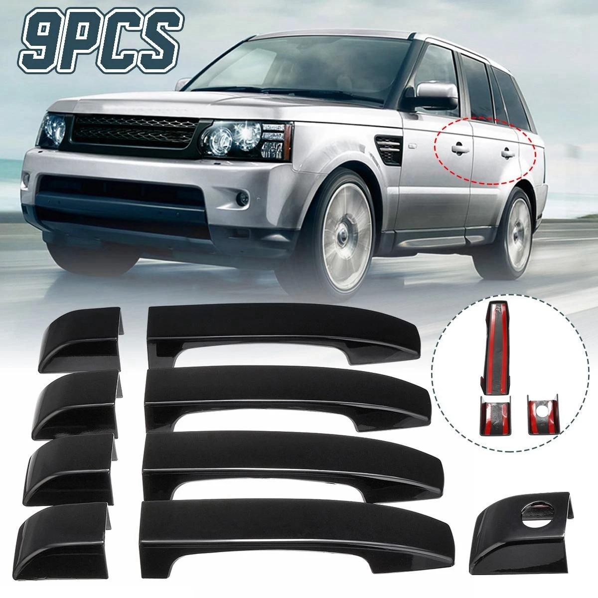 

9 шт. накладка на дверную ручку автомобиля для Land Rover Range Vogue L322 2002 2003 2004 2005 2006 2007 2008 2009 2010 2011
