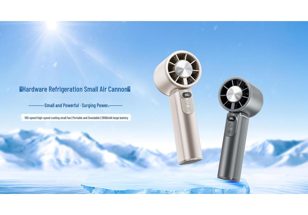 Rechargeable High-Speed Handheld Cooling Fan