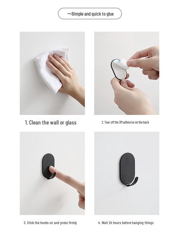 LIEI Punch-Free Adhesive Hooks