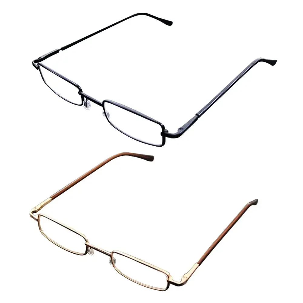 Business Metal Small Square Full Frame Reading Glasses Ultra Light Comfortable Artistic Retro Unisex Eyeglasses +1.0 To +4.0
