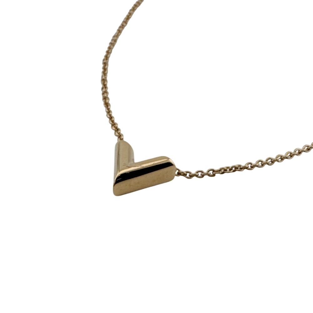 LOUIS VUITTON M61083 Gold Plated Essential V Necklace gold Gold Plated Used