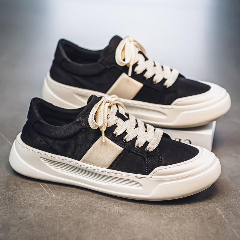 

Men s board shoes new fashion retro casual shoes trend versatile sports shoes ice silk umbrella surface cloth shoes trendy shoes men 39