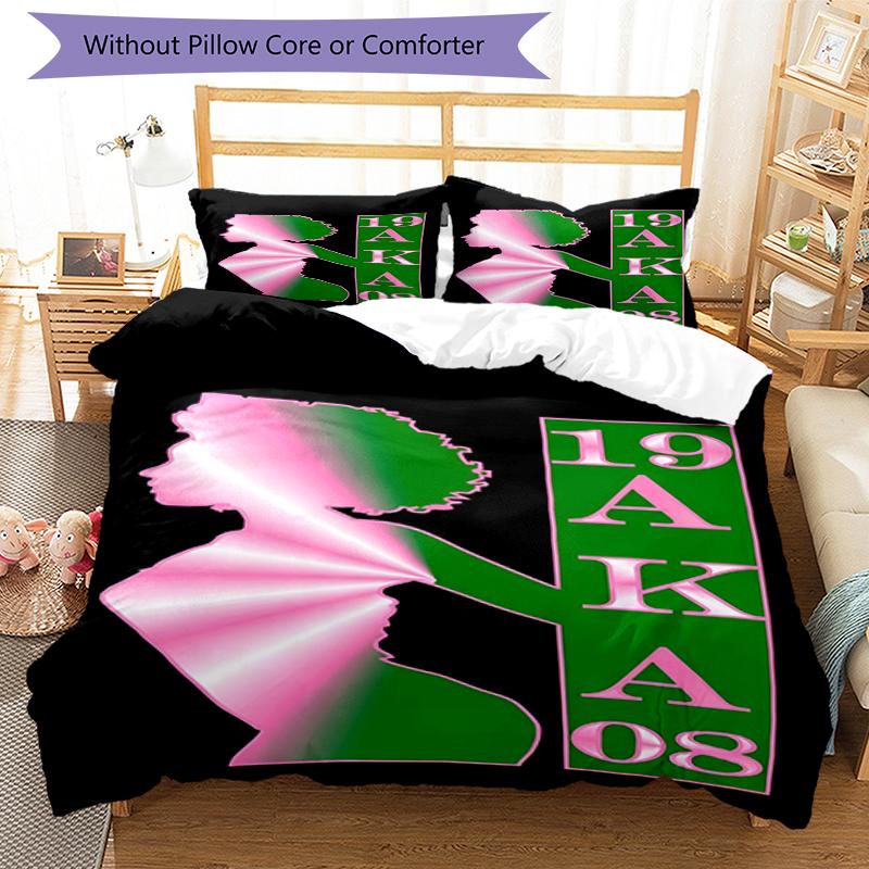 3pcs AKA Bedding Set Duvet Cover Closure Includes 1 Duvet Cover & 2 Pillowcases, Soft and Comfortable for All Seasons.