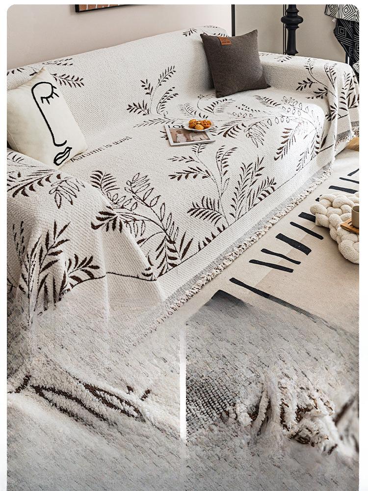 Sofa Cover Towel Winter Thickened Fleece Sofa Cover Anti-Scratching Sofa Cushion Autumn and Winter