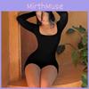 Sommer Damen High Waist Yoga Jumpsuit Mit Rückenbindung Und Langen Ärmeln Für Fitness Und Activewear