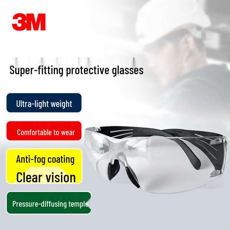 3M SF301AF Anti-Fog Impact Safety Goggles