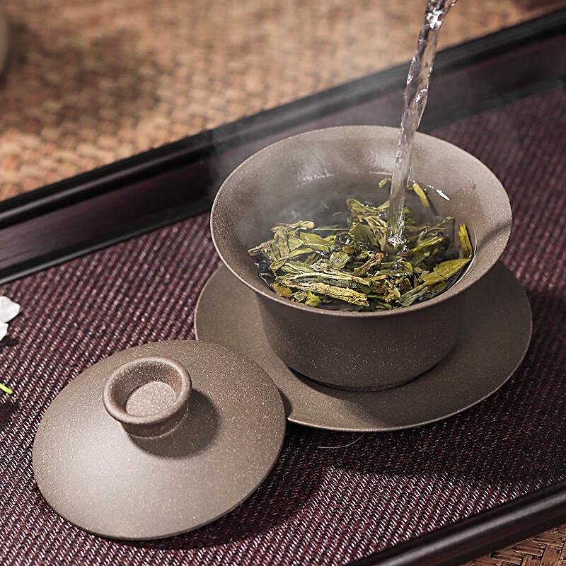 Bainian Liyong Yixing Zisha San Cai Gaiwan