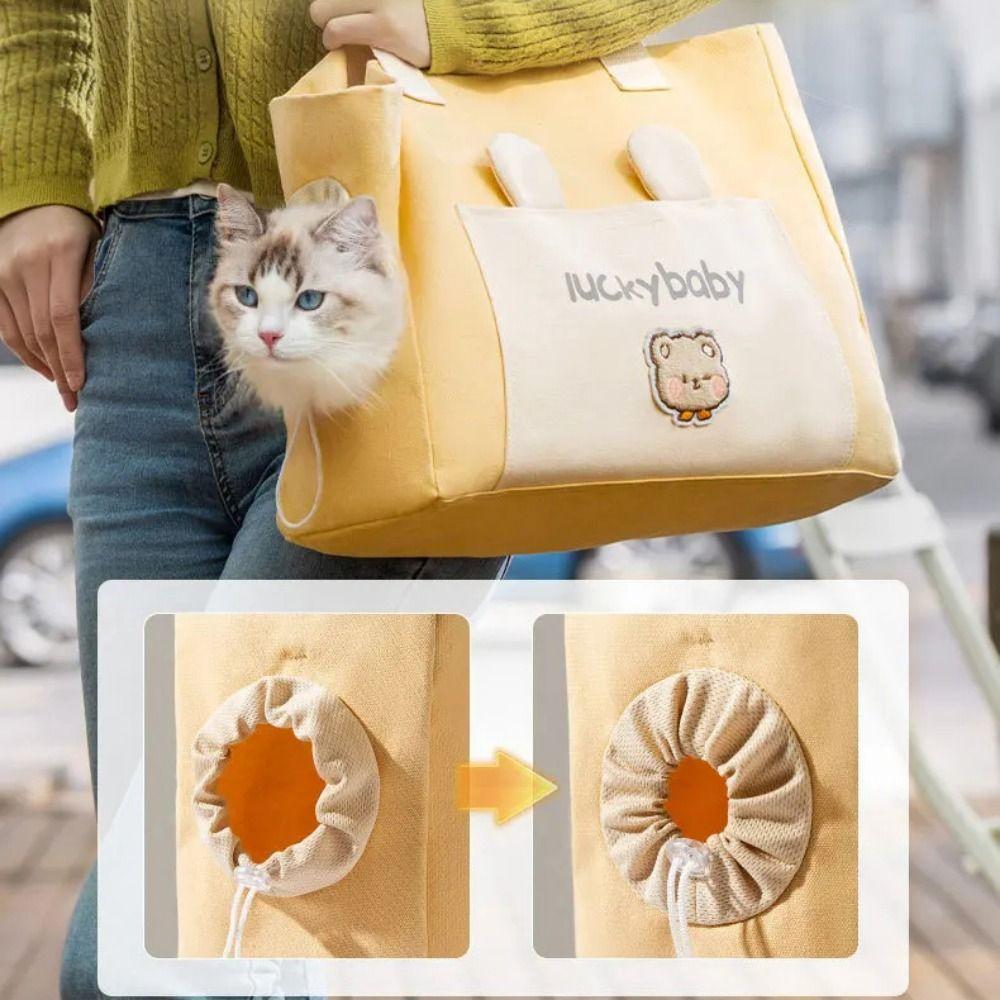 Comfortable Cats Dog Carrier Foldable Outdoor Cat Carrier Bag Travel Cat Handbag  Pet Outing