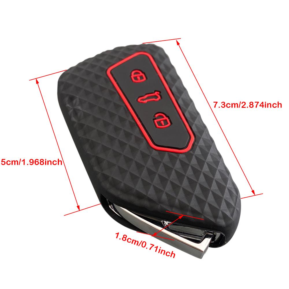 Silicone Key Case Remote Car Key Cover For Seat Leon Mk4 Cupra Formentor For Skoda Octavia A8 MK4 Mk8 For VW Golf 8 GTI ID 4