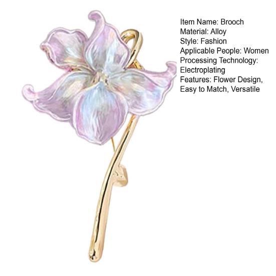 Brooch Retro Style Floral Design Lapel Pin Sweaters Collars Hats Bags Coats Scarves Badge Outfit Accessory