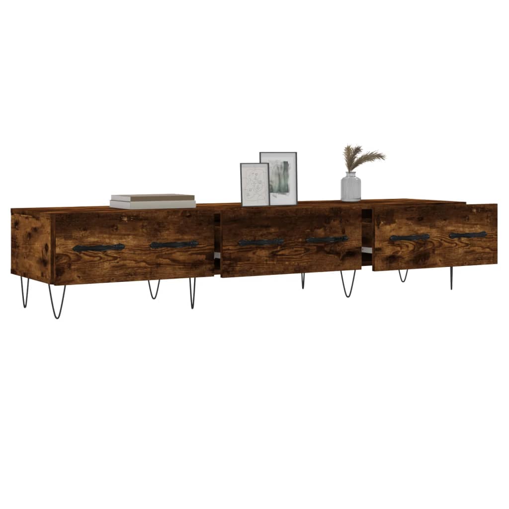 TV Cabinet Smoked Oak 150 X 36 X 30 Cm Particleboard