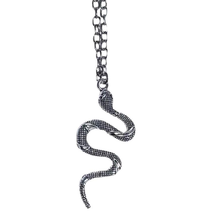 European and American Popular Jewelry Snake-shaped Single-layer Necklace Women's Fashion Retro All-match Snake