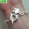 925 Sterling Silver Star To Buckle Charm Bracelets Chain For Women Fashion Wedding Engagement Fine Jewelry