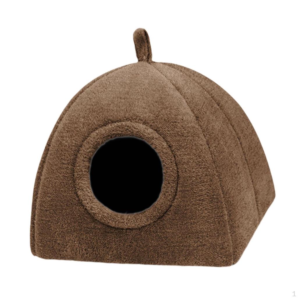 Cat Bed Cave House Soft Portable Non Slip Bottom Dog Pad Nest for Indoor Cats Dogs Rabbits