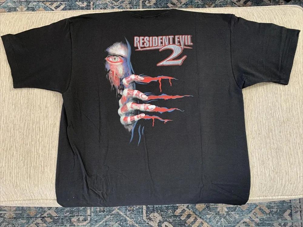Unisex Short Sleeve Crew Neck Cotton T Shirt Resident Evil Rare Brand S