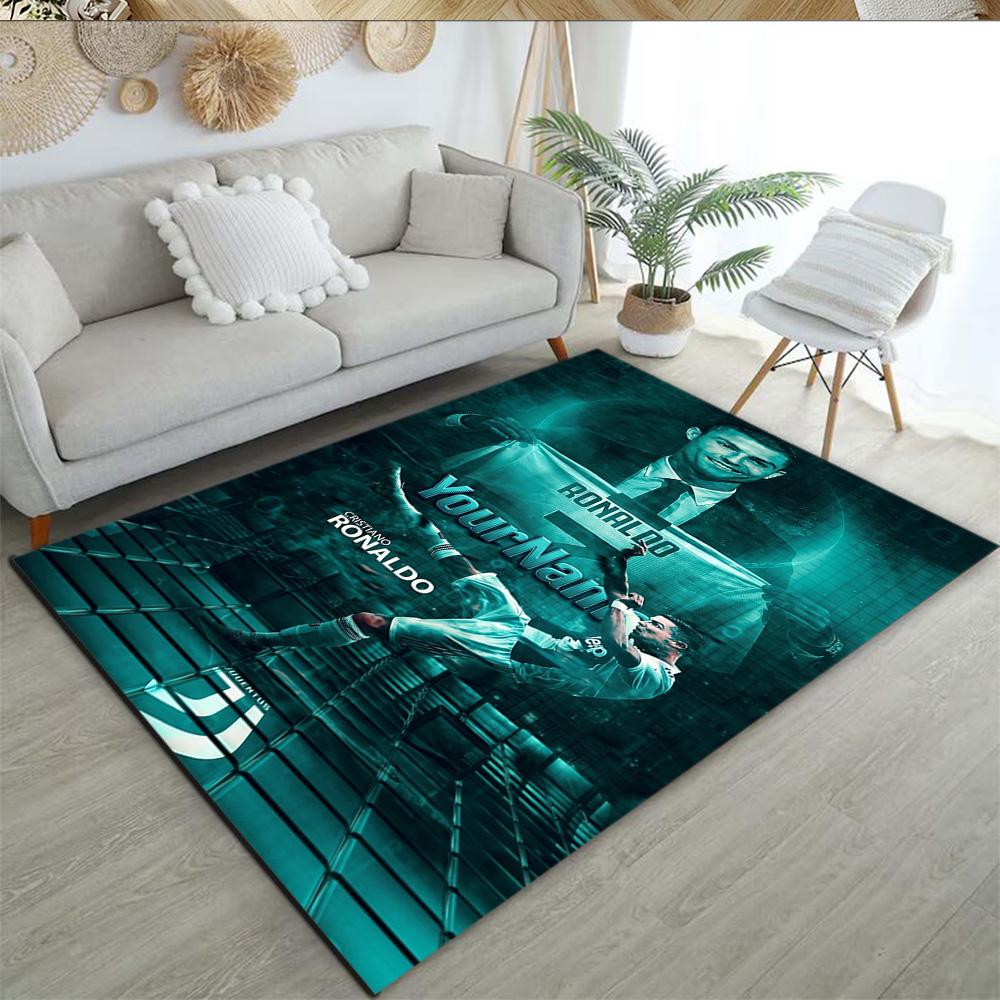 Juventus Personalized Name Area Rug Suitable for Entryway Playrooms Living Rooms Bedrooms Antislip Carpet Anime Office Decor Best for Christmas