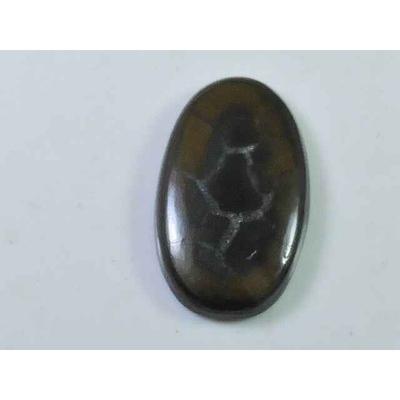 6Cts. Natural Septarian Gronate Oval Crystal Cabochon Loose Gemstone 13X23MM SK-2325