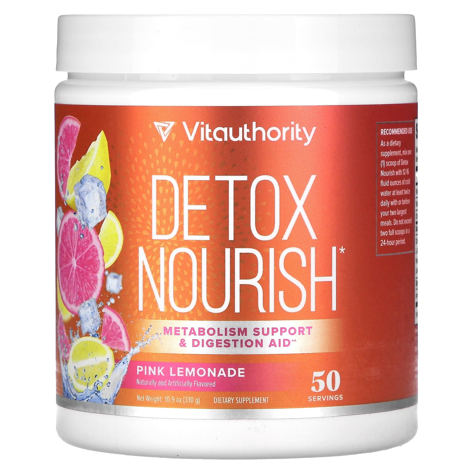 

Detox Nourish, Pink Lemonade, 310G(10.9Oz)