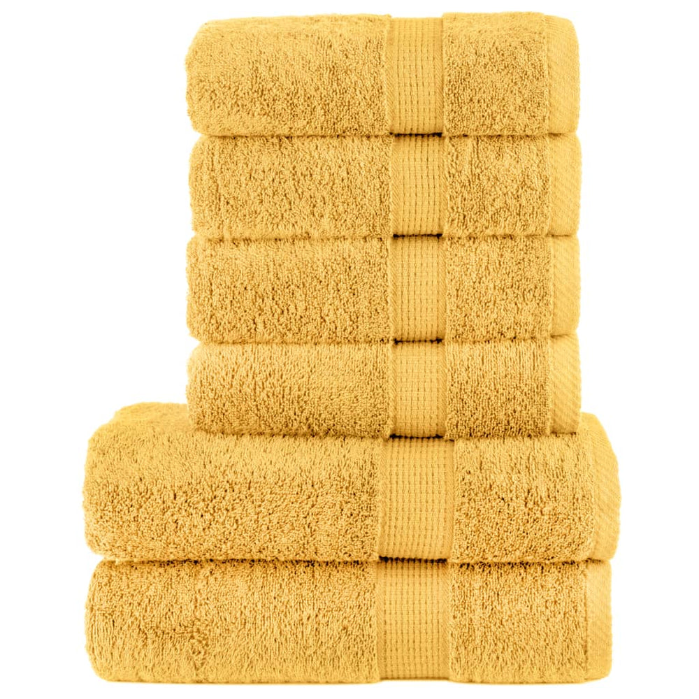 Ensemble de serviettes de qualité supérieure SOLUND 6 pcs doré