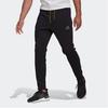 Adidas Solid Color Lace-Up Sports Training Casual Pants Men Bottoms Black GL5694