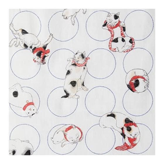 Japanese Traditional Crafts Kyoto Souvenir Ukiyo-e Tenugui Double Gauze Tenugui Cat Collection (Kuniyoshi) Approx. 32x89cm Made In Japan 100% Cotton