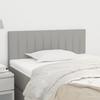 Vidaxl Bed Headboard, Light Grey, 90X5X78/88 Cm, Fabric