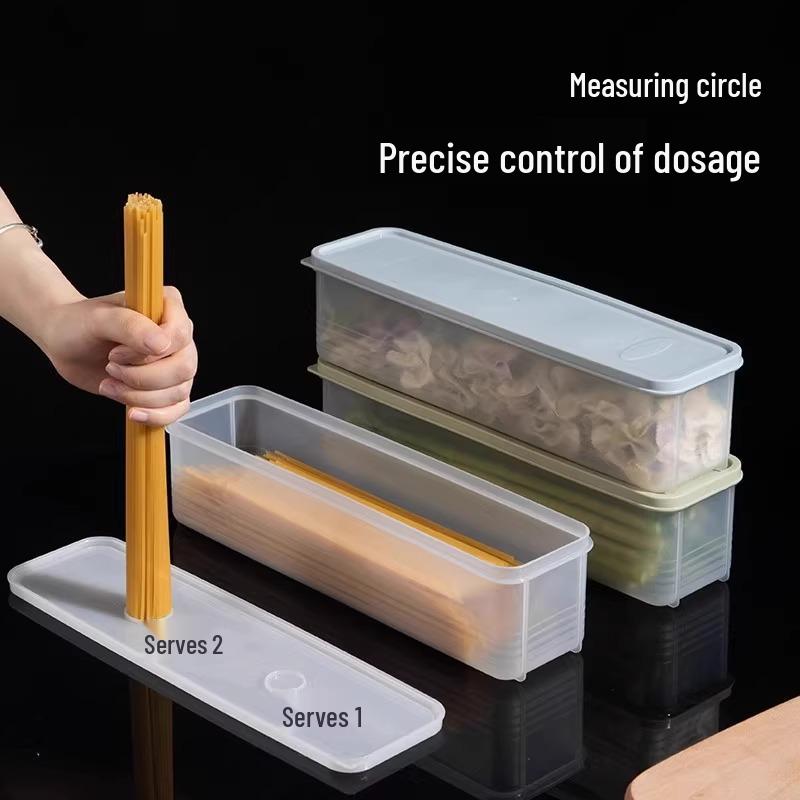 Rectangular Food-Grade Sealed Storage Box with Lid for Cereal and Noodles