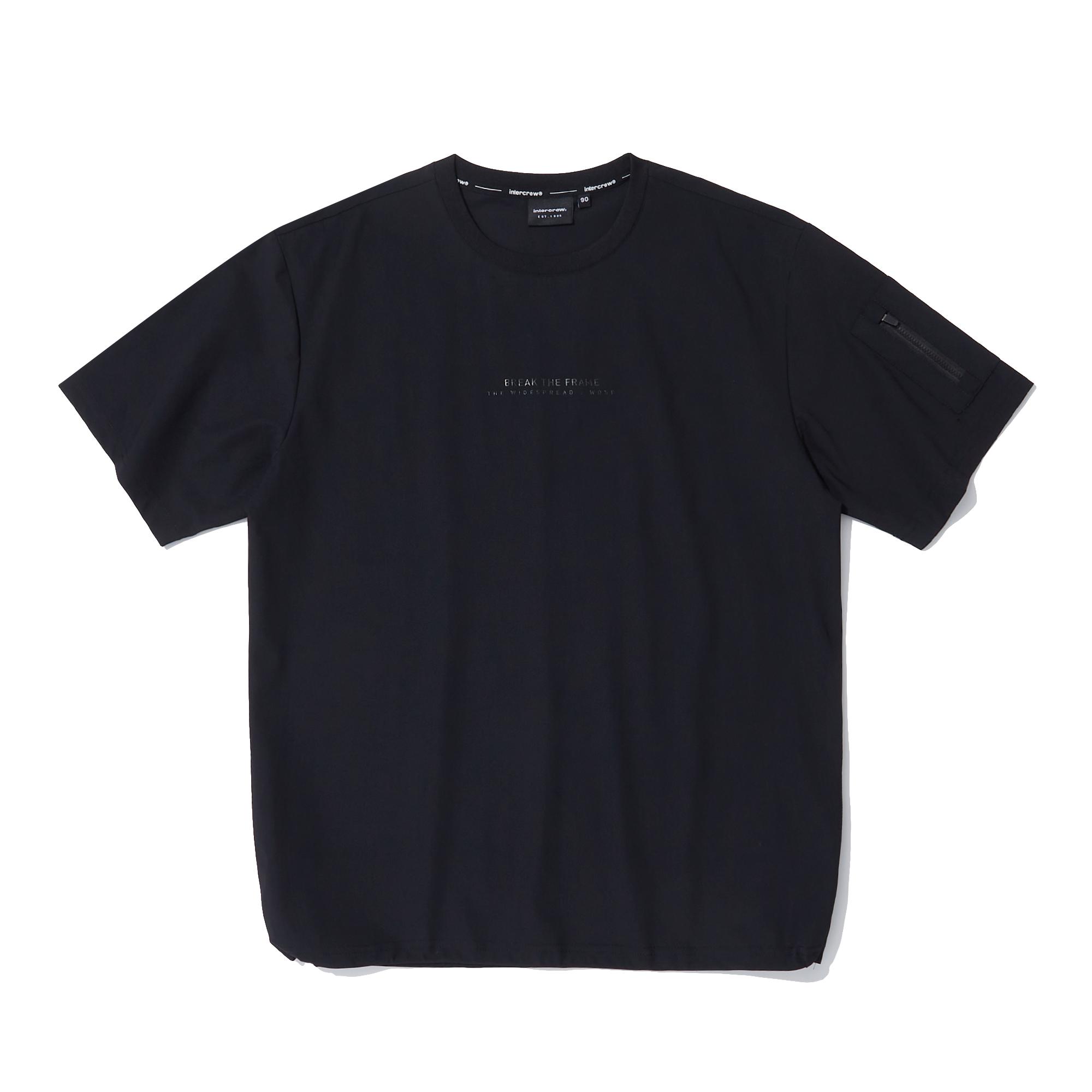 Intercrew Tricot Cooling Woven Short Sleeve Black Itz2Xm05Abk Black/M(95)