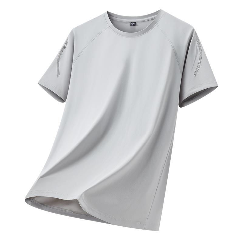 T-shirt Men's Ice Silk Short-sleeved Men's T-shirt Men's Sports Short-sleeved Quick-drying Fitness Short-sleeved T-shirt