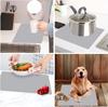 Qin Man Yuan Silicone Mat Sink Mat 40x60cm Antibacterial Heat Resistant Countertop Protection Mat Kitchen Mat Protective Mat Sink Mat Anti-Slip (Gray,