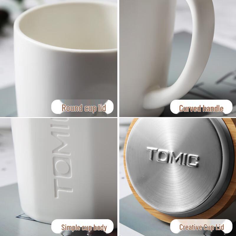 TOMIC Keramisk mugg med lock