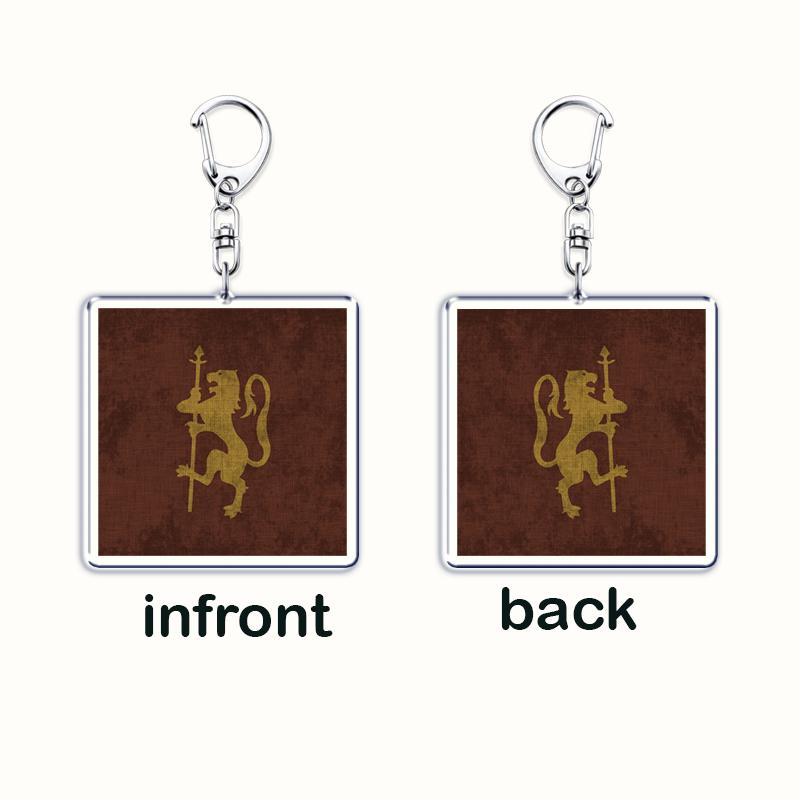 Hot Game Pennant Keychains for Women Accessories Bag Mount Blade Emblem Keyrings Jewelry Friends Fans Gaming Gifts