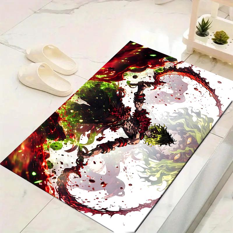 1Pc Vibrant Warrior Reflection Rug, Office Carpet Indoor Outdoor Doormat, Non-Slip, Comfortable, Living, Christmas Halloween,  Xmas Gift S1889