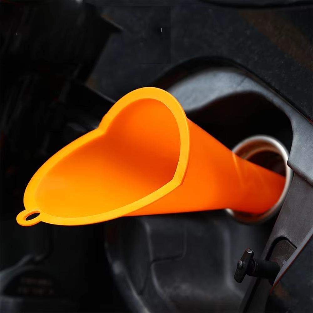 3Pcs Car Long Stem Funnel Anti-leakage Anti-splash Long Mouth Car Refueling Funnel Plastic Gasoline Oil Fuel Filling Tools
