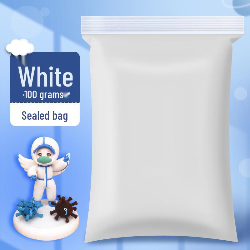 

Белая суперлегкая глина 100г - Безопасная, нетоксичная глина для детских игр и детского сада. Standard