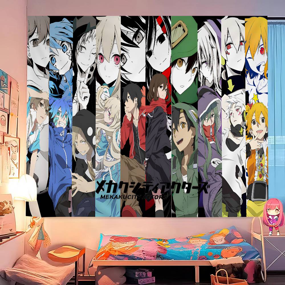 Anime Kagerou Project Cartoon Tapestry Art Science Fiction Room Home Decor Wall Hanging Sheets 74x94cm(29x37in)