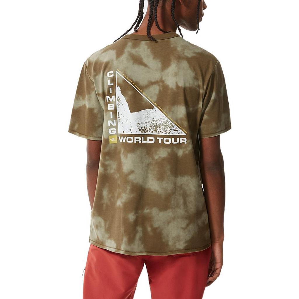 THE NORTH FACE T Shirts Men's Green Crew Neck Moderate Straight Fit NF0A7QAH-517
