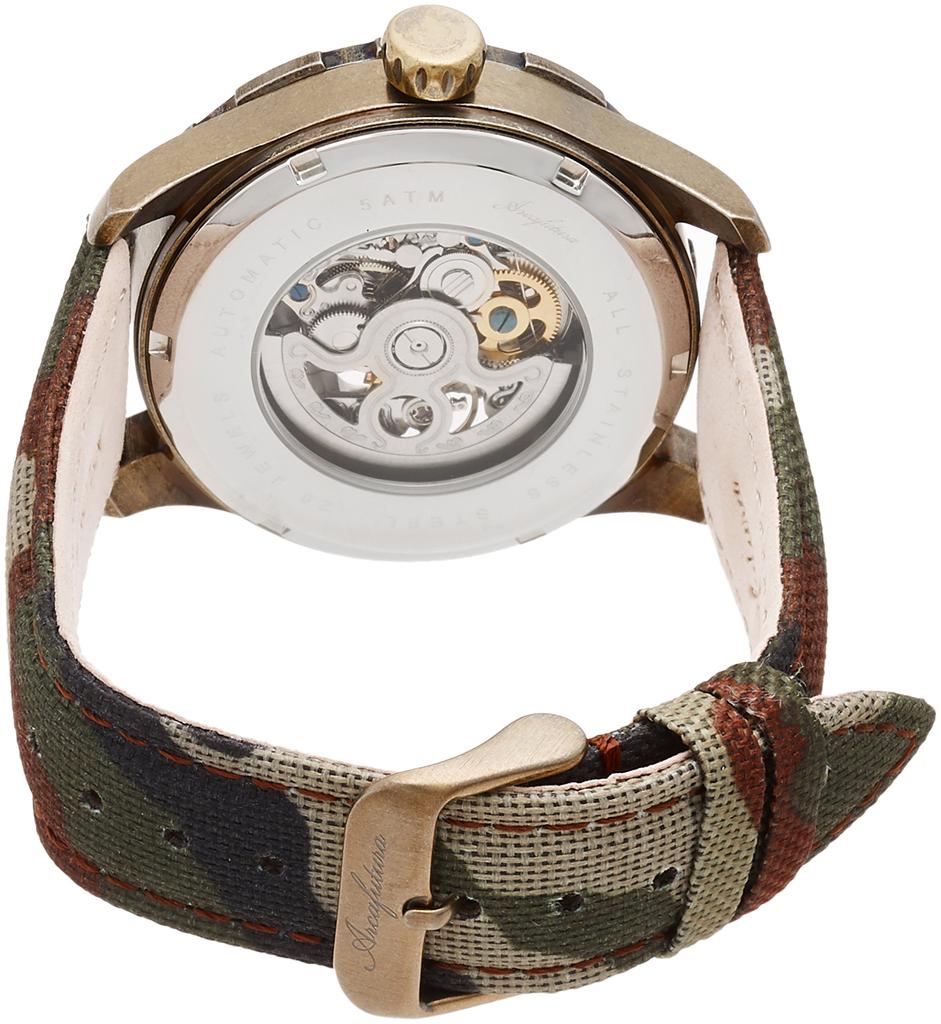 [Alcaftura] Skull Skeleton Watch 8618SSV-BR Men's Multicolor