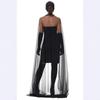 Halloween Costume Women Black Masquerade Dress Stage Performance Outfit M XL